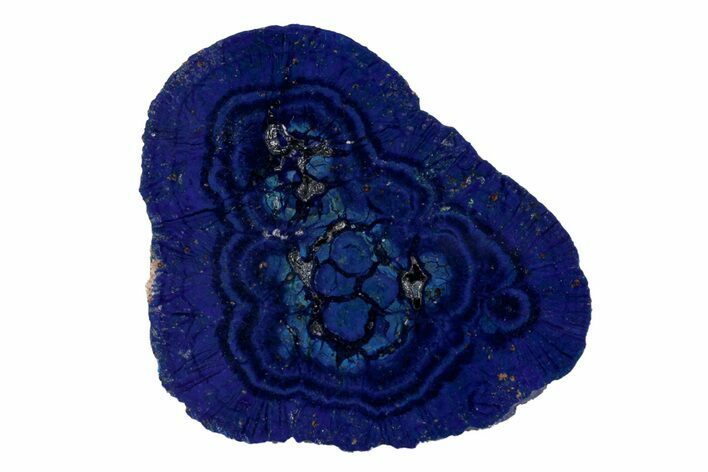 Vivid Blue, Cut/Polished Azurite Nodule Slice - Siberia #209508